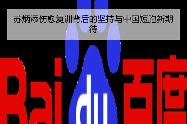 苏炳添伤愈复训背后的坚持与中国短跑新期待