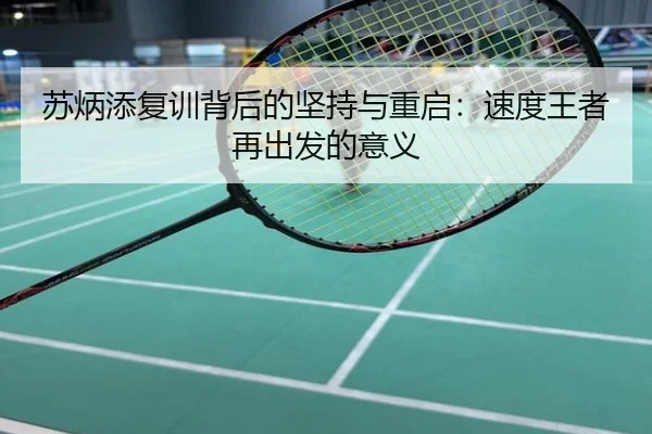苏炳添复训背后的坚持与重启：速度王者再出发的意义